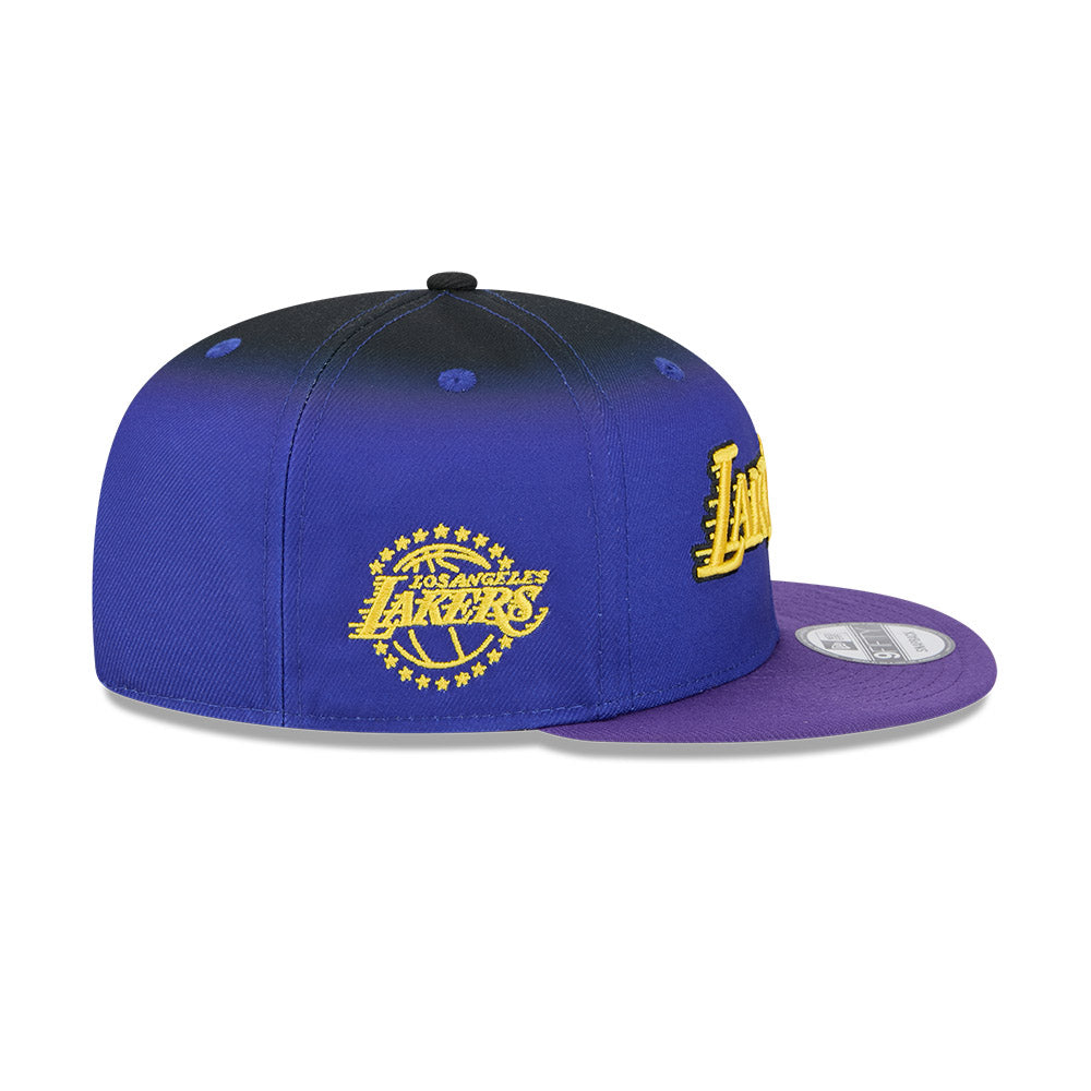 LA Lakers Youth Kids Hat - JR NBA 2024-2025 City Edition Blue Purple 9Fifty Snapback Cap - New Era